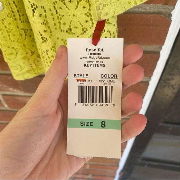 NWT button down lime green shirt - Picture 6 of 6